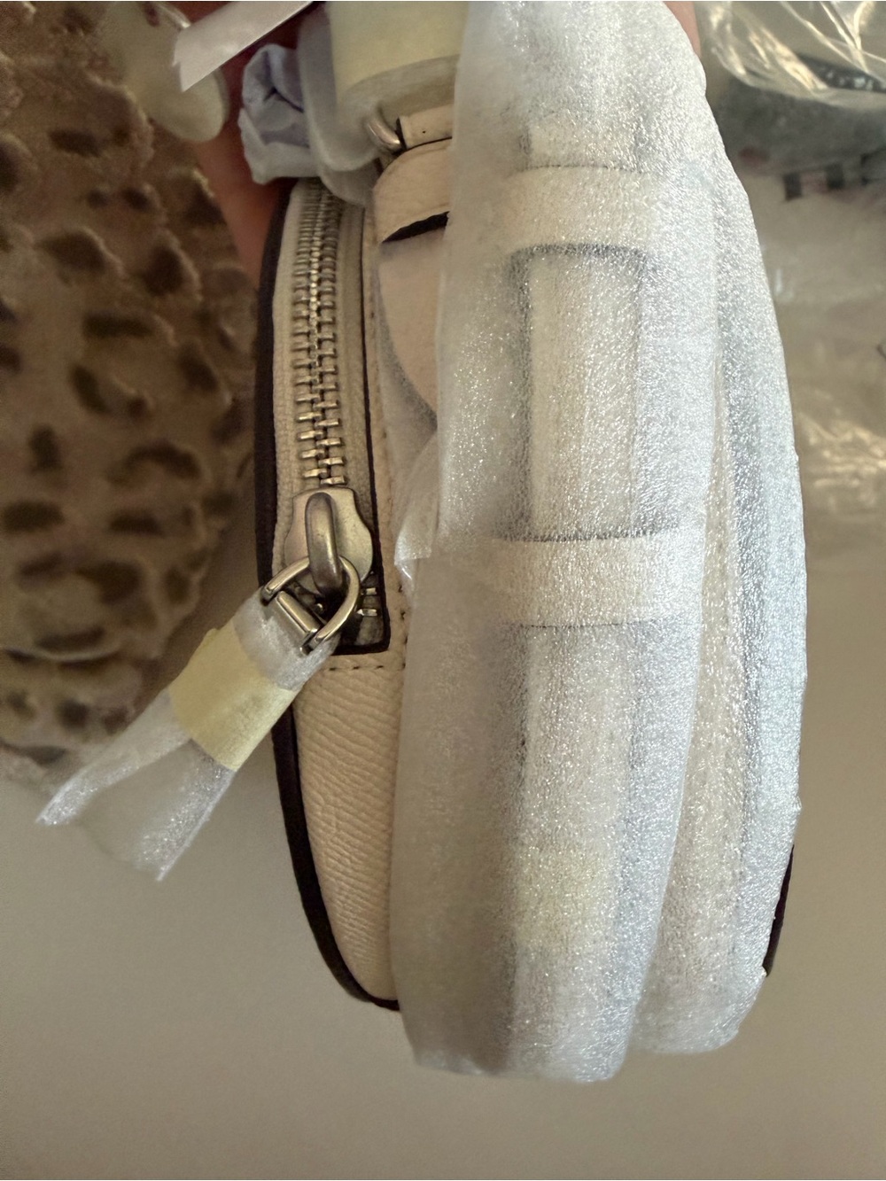 Coach Chalk and Black Leather Novelty Face Crossbody - Picture 8 of 11